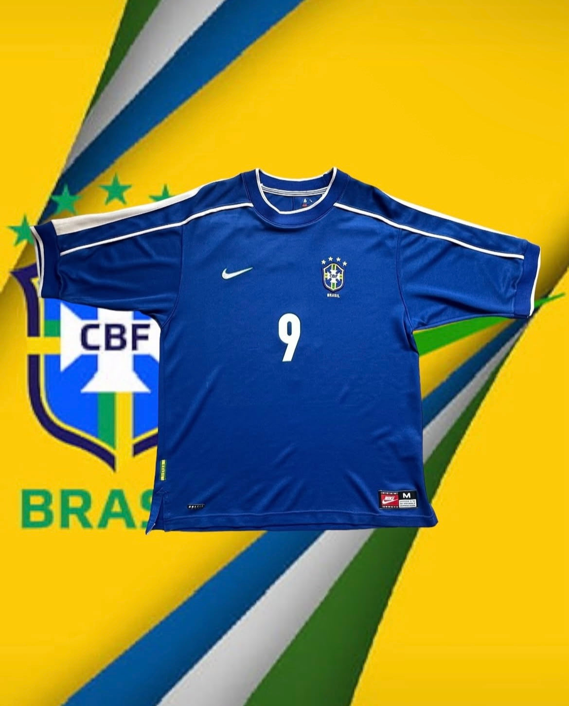 BRAZIL 1998 Away / Ronaldo Nazario #9