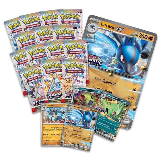 Prismatic Evolutions Lucario ex & Tyranitar ex Premium Collection