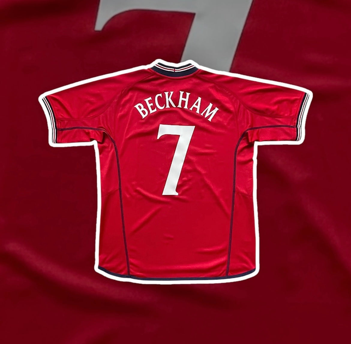 England 2002-04 Away / Beckham #7 Reversible Kit