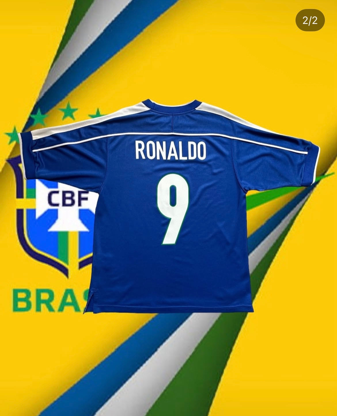 BRAZIL 1998 Away / Ronaldo Nazario #9