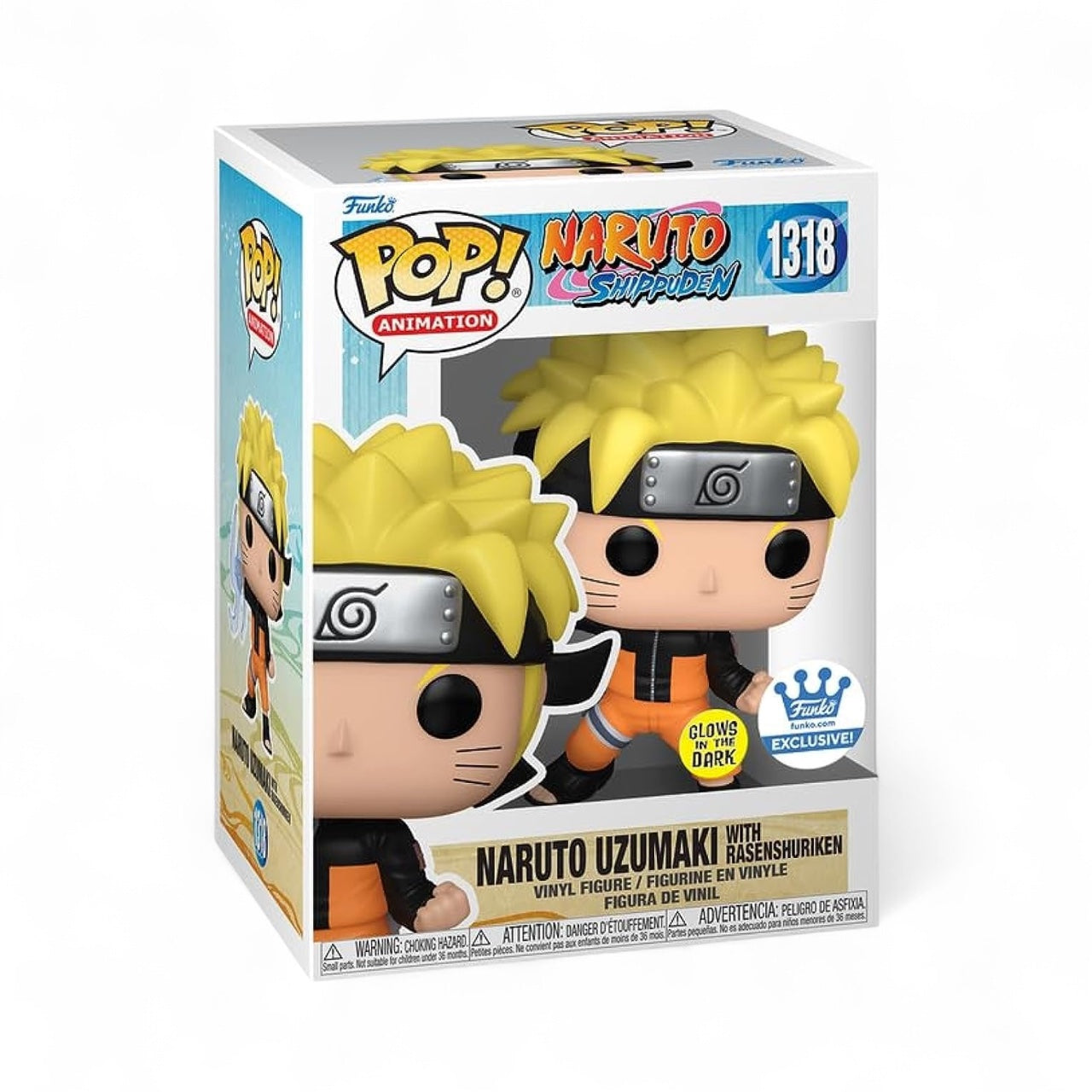 Naruto Uzumaki with Rasenshuriken #1318 - GITD Funko Shop Exclusive