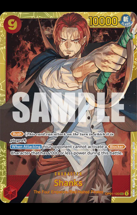 Shanks (OP01-120) (Reprint)
One Piece • Premium Booster
SEC • OP01-120