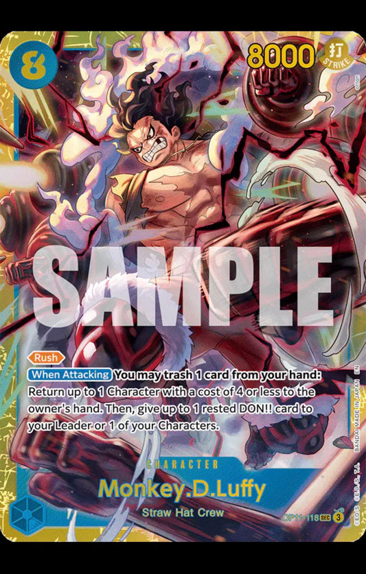 Monkey.D.Luffy (118)
One Piece • A Fist of Divine Speed
SEC • OP11-118