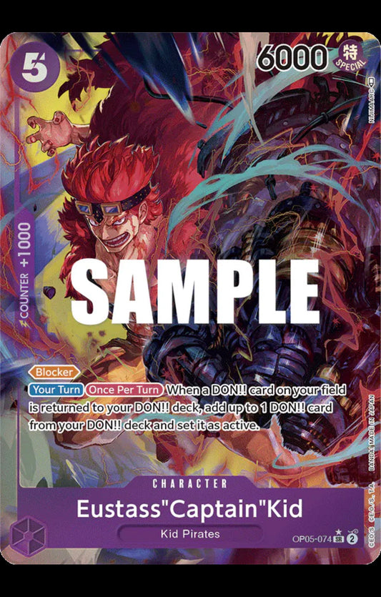 Eustass"Captain" Kid (Alternate Art)
One Piece • Awakening of the New Era
SR • OP05-074