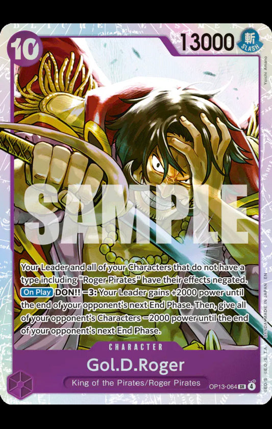 Gol. D.Roger (064)
One Piece • Carrying On His Will
SR • OP13-064