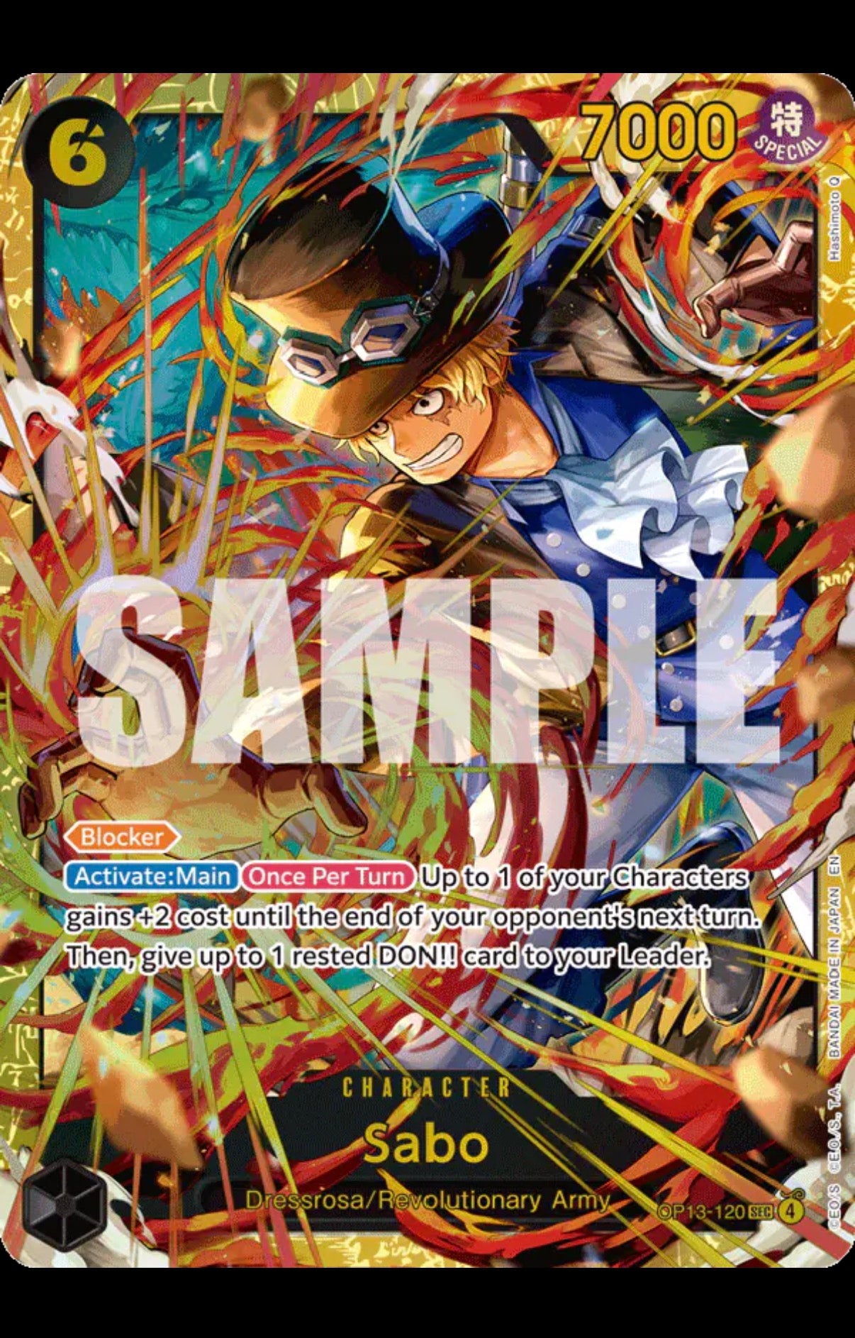 Sabo (120) (SEC)
One Piece • Carrying On His Will
SEC • OP13-120