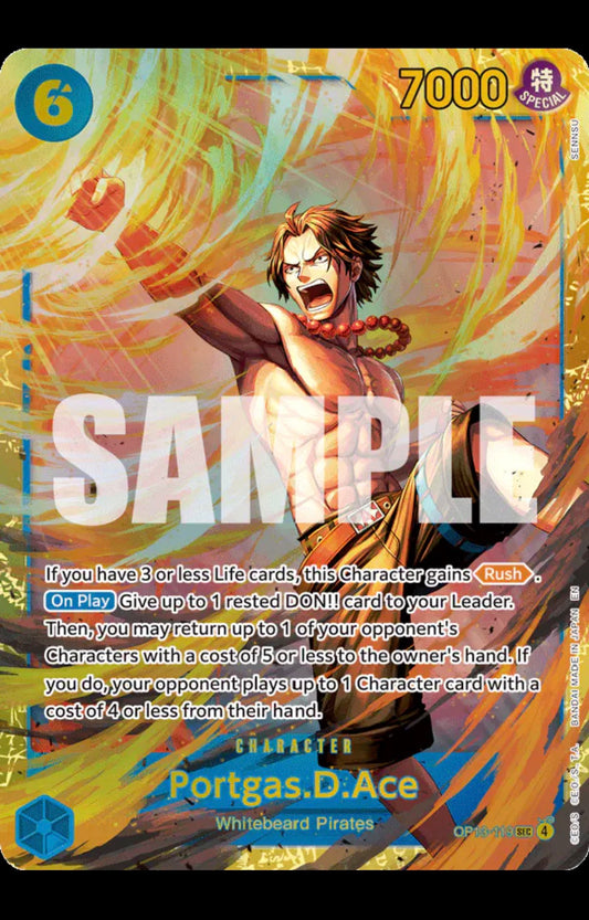 Portgas.D.Ace (119) (SEC)
One Piece • Carrying On His Will
SEC • OP13-119