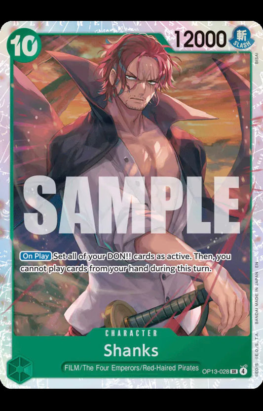 Shanks (028)
One Piece • Carrying On His Will
SR • OP13-028