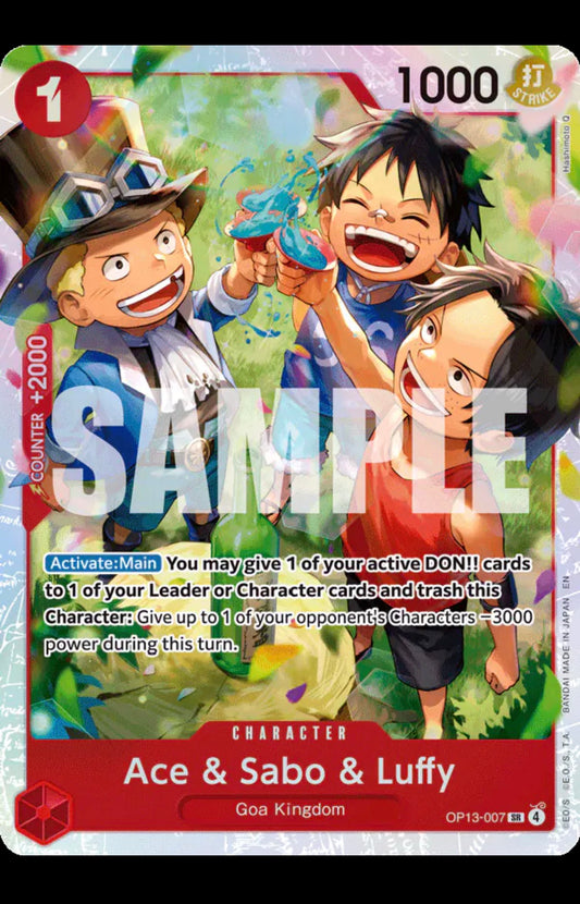 Ace & Sabo & Luffy
One Piece • Carrying On His Will
SR • OP13-007