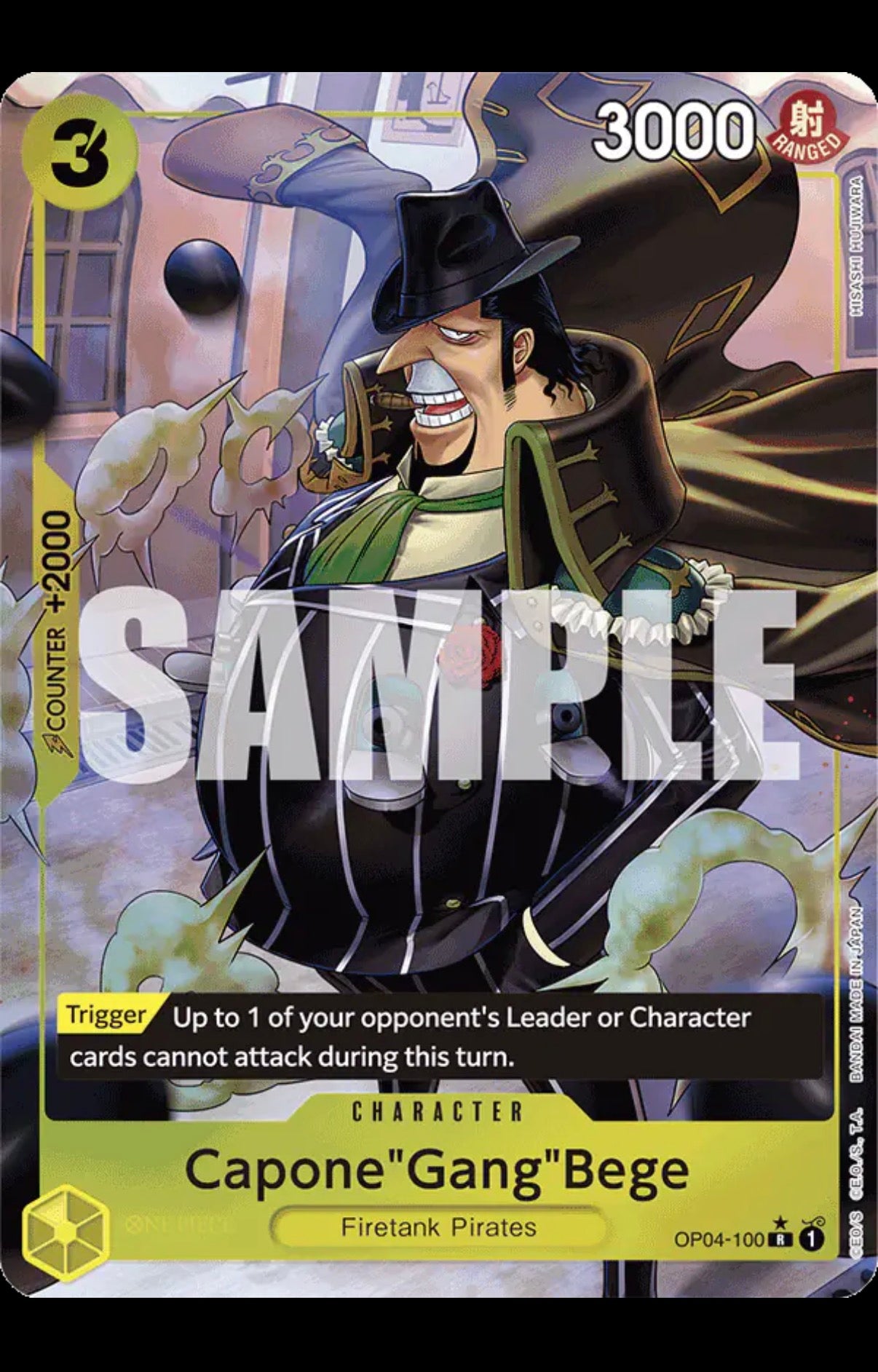 Capone"Gang"Bege (OP04-100) (Full Art)
One Piece • Premium Booster
R• OP04-100