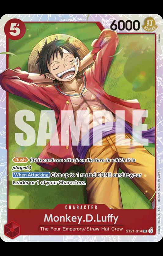 Monkey.D.Luffy (014)
One Piece • Starter Deck EX: Gear 5
SR • ST21-014
