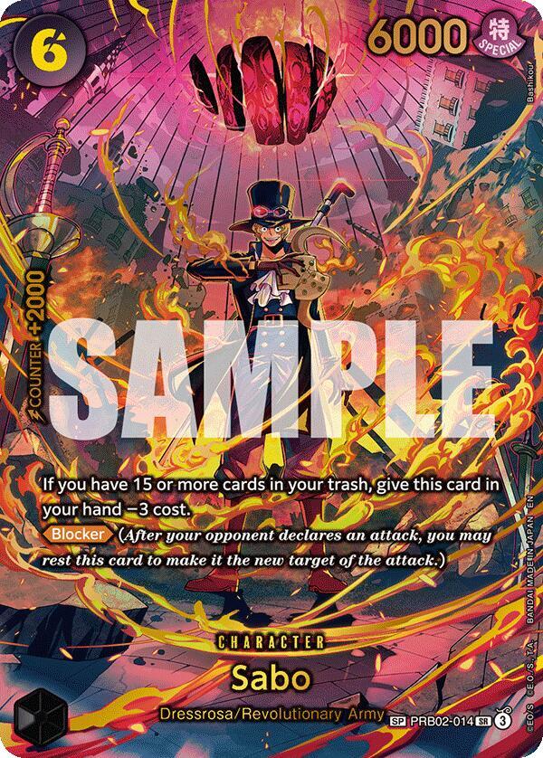 Sabo (PRB02-014) (SP)
One Piece • Adventure on Kami's Island
SR • PRB02-014
